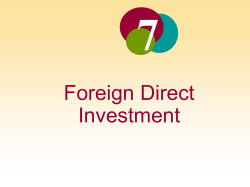 Foreign Direct Investment