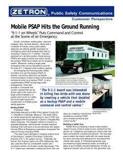 Mobile PSAP Hits the Ground Running
