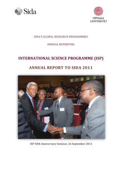 sida*s global research programmes
