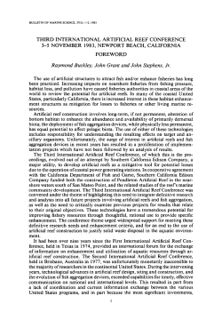 Third International Artificial Reef Conference