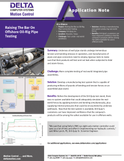 Raising The Bar On Offshore Oil-Rig Pipe Testing