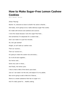 How to Make Sugar-Free Lemon Cashew Cookies