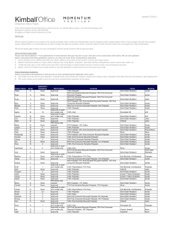 TB133 Info TB133 test results apply to fabric and chair combinations