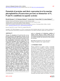 Potential of proteins and their expression level in marine