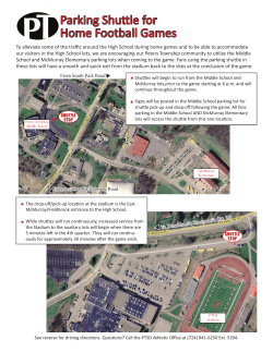 Parking Shuttle for Home Football Games