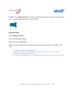 Technical Data Compact single-acting rod seal for standardized