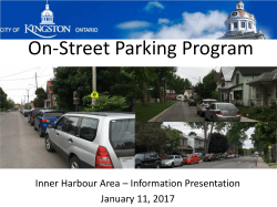 City of Kingston - Parking - On-Street