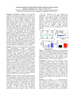 602. Temporal regulation of hydrogel stiffness through orthogonal
