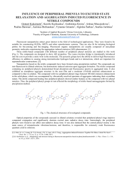influence of peripheral phenyls to excited state relaxation and