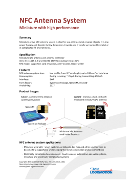 NFC Antenna System - SMK