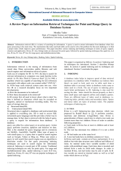 A Review Paper on Information Retrieval Techniques for Point and