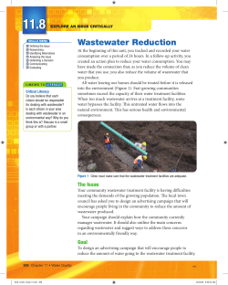 Wastewater Reduction