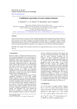 Conditional expectation of weak random elements