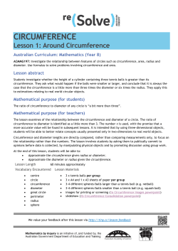 circumference