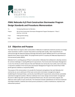 FINAL Nebraska H2O Post-Construction Stormwater Program