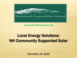 Presentation - Local Energy Solutions