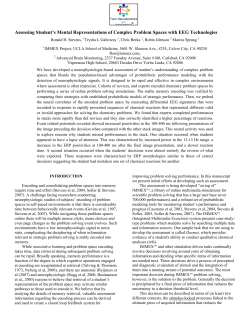 Assessing Student`s Mental Representations of Complex Problem