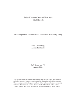 An Investigation of the Gains from Commitment in Monetary Policy