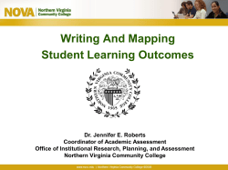 (SLOs) What are student learning outcomes?