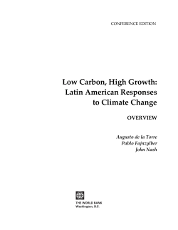 Low carbon, high growth: Latin American responses to climate change