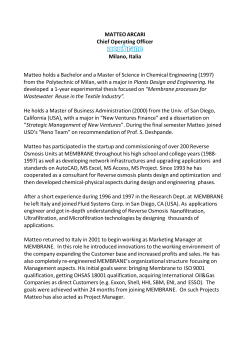 MATTEO ARCARI Chief Operating Officer Milano, Italia Matteo holds