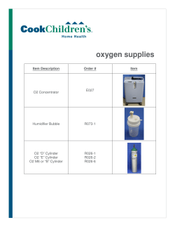 oxygen supplies