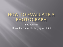 How to Evaluate a Photograph