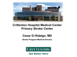 Crittenton Hospital Medical Center Primary Stroke Center Cesar D