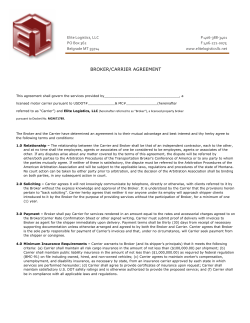 elite broker carrier agreement