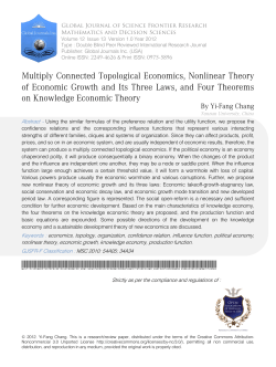 Multiply Connected Topological Economics, Nonlinear Theory of