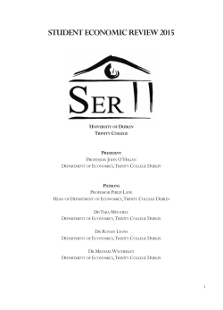 student economic review 2015