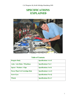 Christopher Keith`s CO2 Car Rule Book