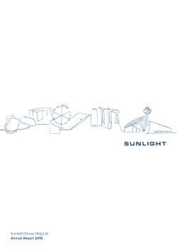Sunlight Group Hldg Ltd Annual Report 2016