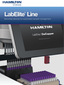 LabElite® Line - Hamilton Robotics