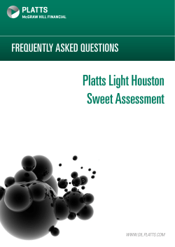 Platts Light Houston Sweet Assessment