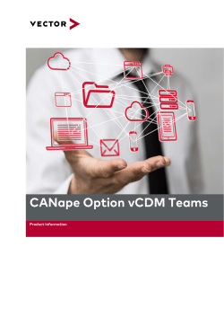 CANape Option vCDM Teams