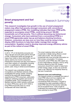 Smart prepayment and fuel poverty