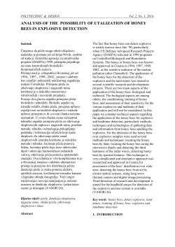 ANALYSIS OF THE POSSIBILITY OF UTALIZATION OF HONEY