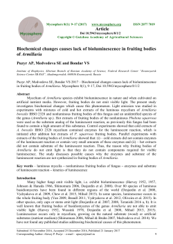 Biochemical changes causes lack of bioluminescence