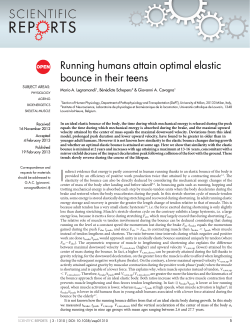 Running humans attain optimal elastic bounce in their teens