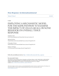 employing a mechanistic model for the mapk pathway to examine