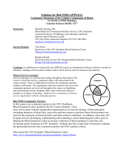 Syllabus for Biol 294 (APPLES):