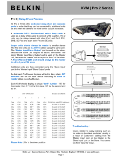 Pro 2 Series KVM - Daisy-Chain Process