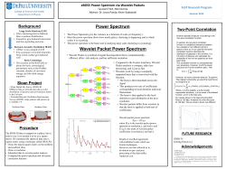 Power Spectrum Wavelet Packet Power Spectrum
