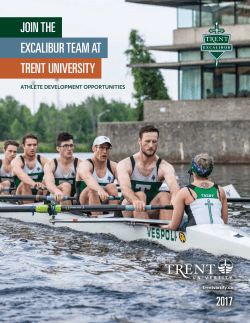 JOIN THE EXCALIBUR TEAM AT TRENT UNIVERSITY