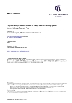 Cognitive multiple-antenna network in outage
