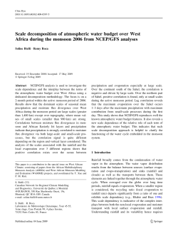 Scale decomposition of atmospheric water budget over