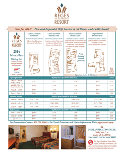 Advance Rates - Reges Oceanfront Resort