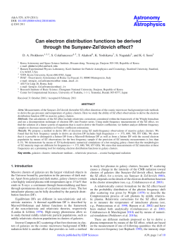 Can electron distribution functions be derived through the Sunyaev