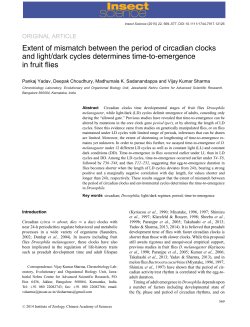 Extent of mismatch between the period of circadian clocks and light